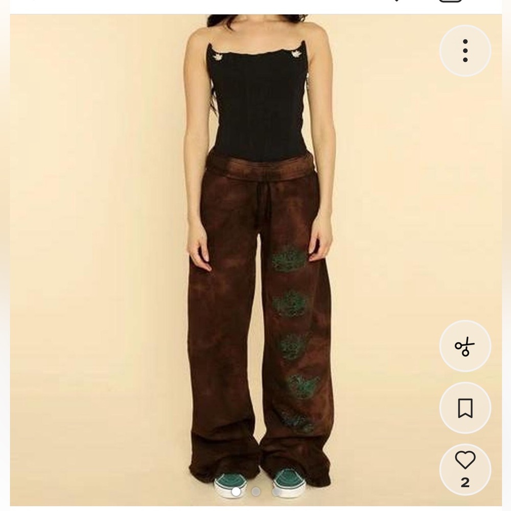 Boys Lie Brown Joggers with Green Accents